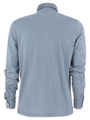 Fedeli met lange mouwen katoenen poloshirt