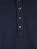 Fedeli Vijf katoenen poloshirt met lange mouwen