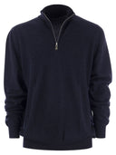 Fedeli Favonio Zip Turtleneck Sweater In Cashmere