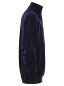 Fedeli Favonio Zip Turtleneck Sweater In Cashmere