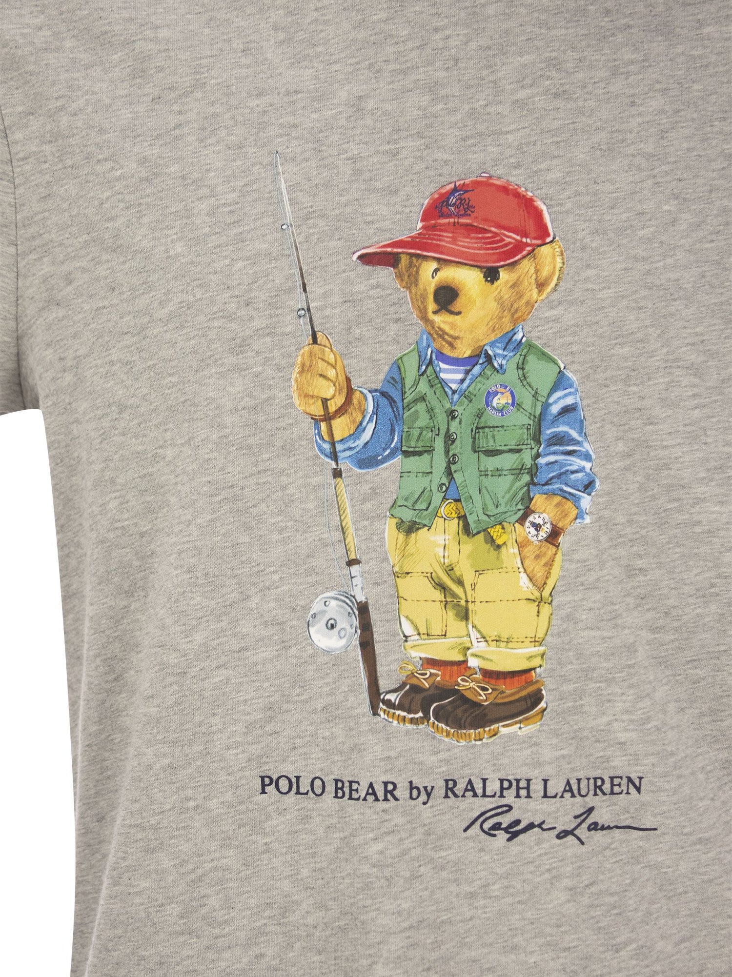 Polo bear fishing sales t shirt