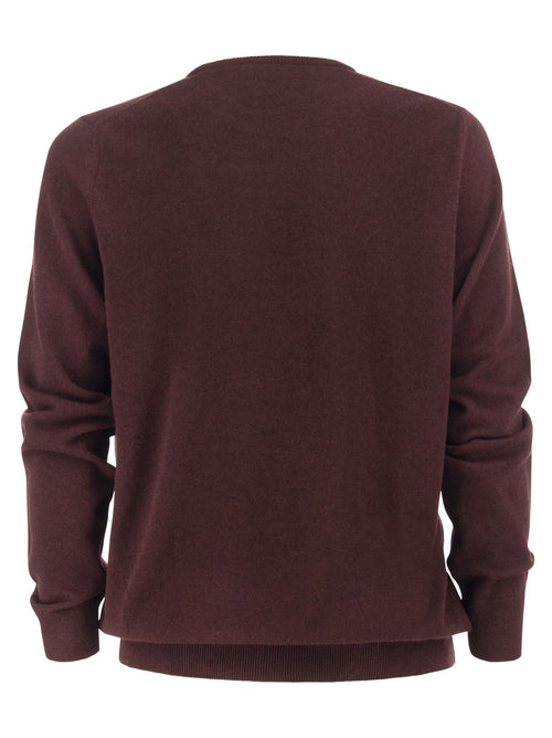 Suéter de lana de cuello de tripulación de polo ralph lauren