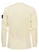 Stone Island Ribbed Sweater In Virgin Wool