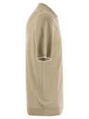 Fedeli Polo Shirt con colletto aperto in lino e cotone