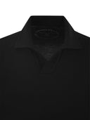 Fedeli Cotton Polo Shirt With Open Collar