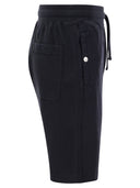 Stone Island Cargo Bermuda Shorts In Brushed Cotton Fleece