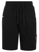 Stone Island Cargo Bermuda Shorts In Brushed Cotton Fleece