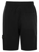 Stone Island Cargo Bermuda Shorts In Brushed Cotton Fleece