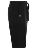 Stone Island Cargo Bermuda Shorts In Brushed Cotton Fleece