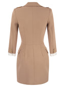 Elisabetta Franchi Robe Manteau In Double Crêpe