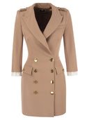 Elisabetta Franchi Robe Manteau In Double Crêpe