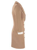 Elisabetta Franchi Robe Manteau In Double Crêpe