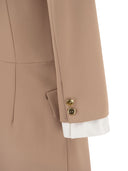 Elisabetta Franchi Robe Manteau In Double Crêpe