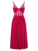 Elisabetta Franchi Tulle Bustier Dress