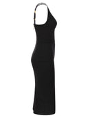 Elisabetta Franchi Stretch Crepe Sheath Dress With Zip