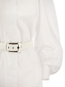 Elisabetta Franchi Cotton Poplin Shirt Minidress
