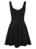 فستان مارني قصير من القماش المطاطي