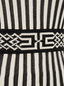 Elisabetta Franchi Midi Dress With Two Tone Pleated Skirt