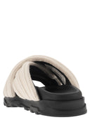 Fabiana Filippi Sandal With Merino Wool Bands