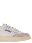 Autry Medalist Low Leather And Suede Sneakers