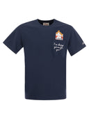 Mc2 Saint Barth Cigarette T Shirt With Embroidery On Pocket