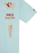 Mc2 Saint Barth Sunbarthing T Shirt With Embroidery On Pocket
