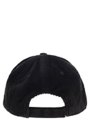 Mc2 Saint Barth Corduroy Baseball Cap With Embroidery