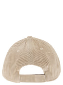 Mc2 Saint Barth Corduroy Baseball Cap With Embroidery