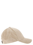 Mc2 Saint Barth Corduroy Baseball Cap With Embroidery