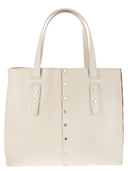 Talto in pelle Fabiana Filippi e bordata per borchie