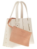 Talto in pelle Fabiana Filippi e bordata per borchie