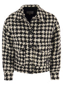 Mc2 Saint Barth Women's Short Shirt With Pied De Poul Print