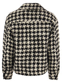 Mc2 Saint Barth Women's Short Shirt With Pied De Poul Print