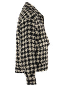 Mc2 Saint Barth Women's Short Shirt With Pied De Poul Print