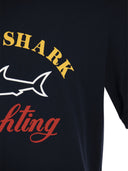 Paul & Shark Cotton T -Shirt mit bedrucktem Logo