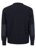 상징적 인 배지가있는 Paul & Shark Wool Crew Neck