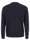 Paul & Shark Bretagne Wool Crew Neck con distintivo iconico