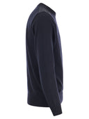 Paul & Shark Bretagne Wool Crew Neck con distintivo iconico