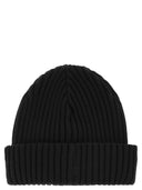 Paul & Shark Iconic Coin Badge Ribbed Wool Hat
