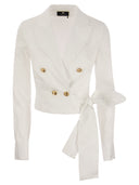 Elisabetta Franchi Cotton Shirt With Sash