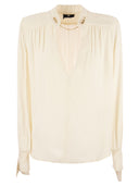 Elisabetta Franchi Viscose Shirt With Long Cuffs