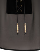 Elisabetta Franchi Viscose Shirt With Velvet Plastron