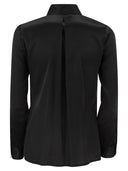 Elisabetta Franchi Straight Silk Satin Shirt