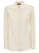 Elisabetta Franchi Straight Silk Satin Shirt