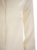 Elisabetta Franchi Straight Silk Satin Shirt