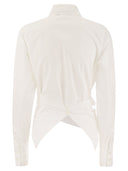 Fabiana Filippi Cropped Shirt In Cotton Poplin