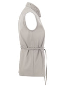 Fabiana Filippi Sleeveless Shirt With Belt