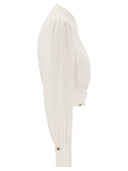 Elisabetta Franchi Cropped Shirt In Viscose Georgette