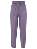 Pt Pantaloni Torino Daisy Viscose And Linen Trousers