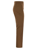 PT PT Pantaloni Torino Frida Cotton e pantaloni di seta con piega